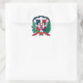 embleem van de dominicaanse republiek vierkante sticker (Tas)