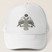 Embleem van de Grieks-Orthodoxe Kerk Trucker Pet (Voorkant)