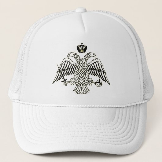Embleem van de Grieks-Orthodoxe Kerk Trucker Pet (Voorkant)