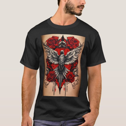 Embleem van de Keizer: Chinees Dragon Shirt (Voorkant)