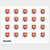 Embleem van de Krim Ronde Sticker (Vel)