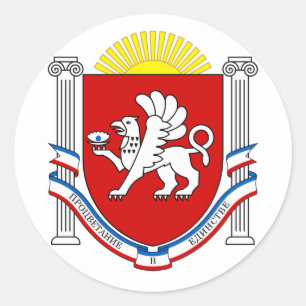 Embleem van de Krim Ronde Sticker