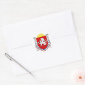 Embleem van de Krim Ronde Sticker (Envelop)