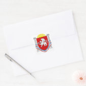Embleem van de Krim Vierkante Sticker (Envelop)