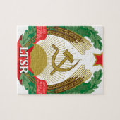 Embleem van de Litouwse SSR - Lietuvos TSR Herbas Legpuzzel (Horizontaal)