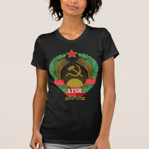 Embleem van de Litouwse SSR - Lietuvos TSR Herbas T-shirt