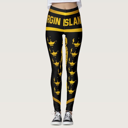 Embleem van de Maagdeneilanden Leggings (Voorkant)