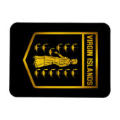 Embleem van de Maagdeneilanden Magneet (Horizontaal)