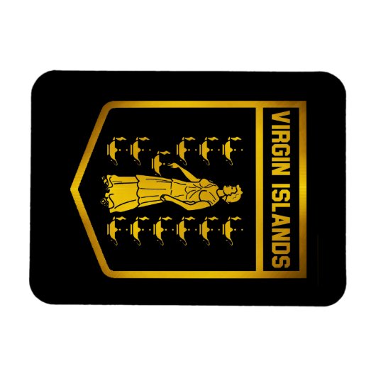 Embleem van de Maagdeneilanden Magneet (Horizontaal)