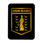 Embleem van de Maagdeneilanden Magneet (Verticaal)