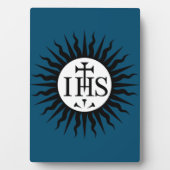 Embleem van de Maatschappij van Jezus Fotoplaat (voorkant)