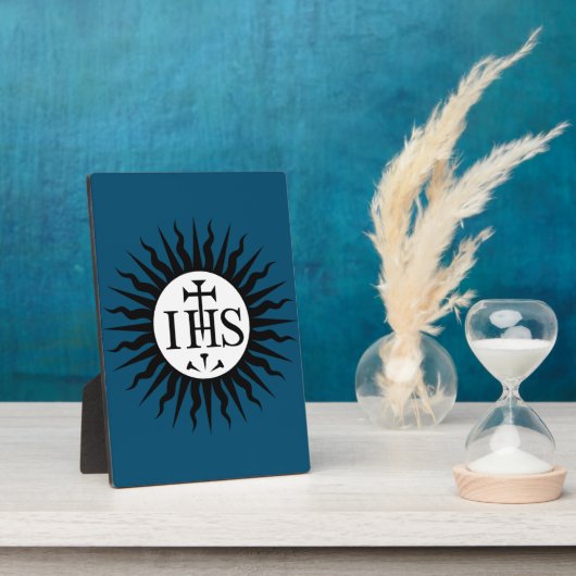 Embleem van de Maatschappij van Jezus Fotoplaat (Zijkant)