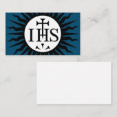 Embleem van de Maatschappij van Jezus Informatiekaartje (Voorkant / Achterkant)