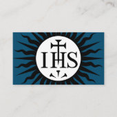 Embleem van de Maatschappij van Jezus Informatiekaartje (Voorkant)
