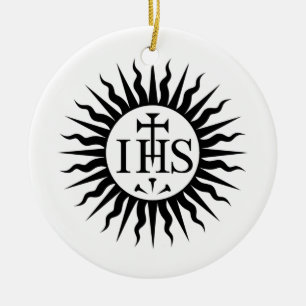 Embleem van de Maatschappij van Jezus Keramisch Ornament