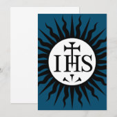 Embleem van de Maatschappij van Jezus Save The Date (Voorkant / Achterkant)