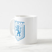 Embleem van de Mok van Jerusalem Coffee (Voorkant links)