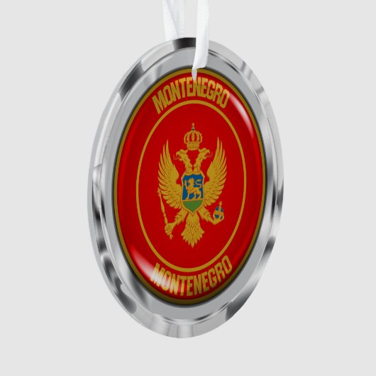 Embleem van de Montenegro-ronde Ornament (voorkant)
