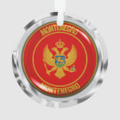 Embleem van de Montenegro-ronde Ornament (achterkant)