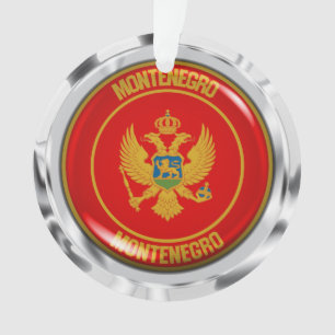 Embleem van de Montenegro-ronde Ornament