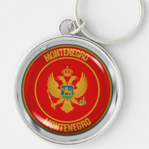 Embleem van de Montenegro-ronde Sleutelhanger