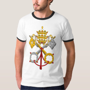 Embleem van de officiële paus van de papacocoaat t-shirt
