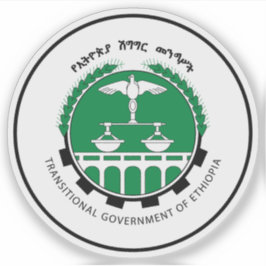 Embleem van de overgangsregering van Ethiopië Sticker