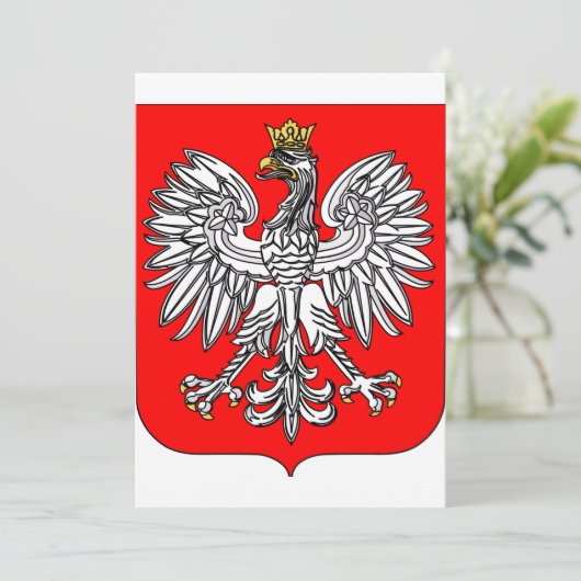 Embleem van de Poolse uitnodigingen (Staand voorkant)