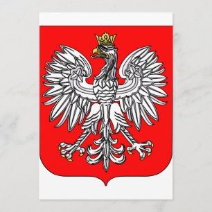Embleem van de Poolse uitnodigingen