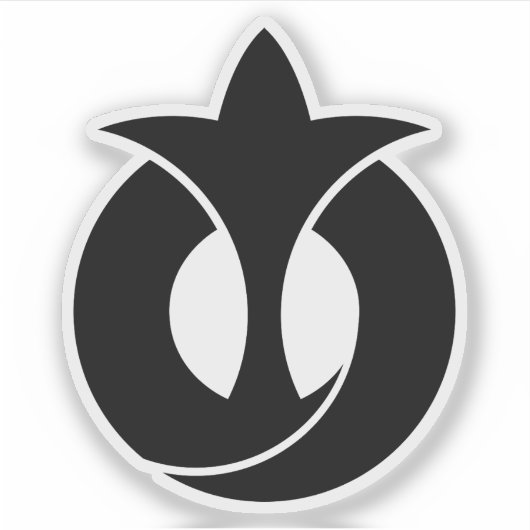 Embleem van de prefectuur Aichi, Japan Sticker (Voorkant)