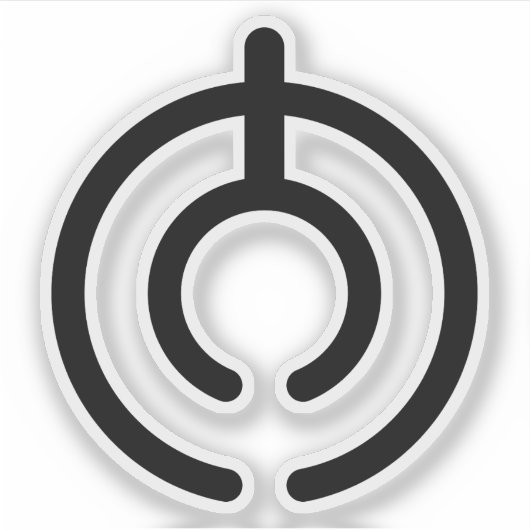 Embleem van de prefectuur Oita (Oita), Japan Sticker (Voorkant)