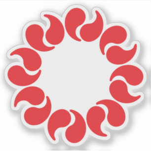 Embleem van de prefectuur Saitama, Japan Sticker