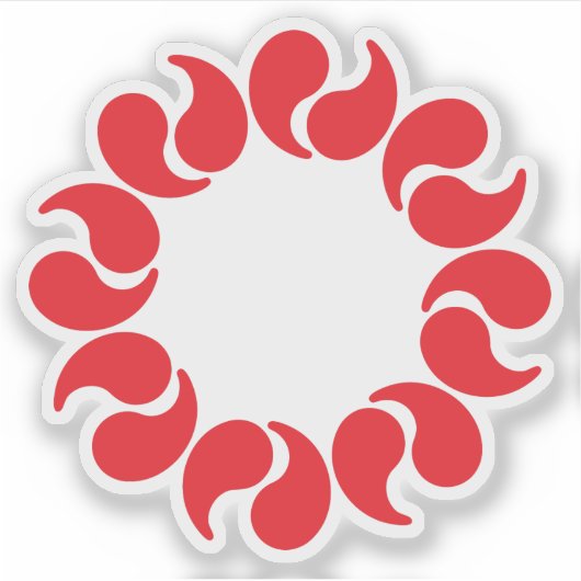 Embleem van de prefectuur Saitama, Japan Sticker (Voorkant)