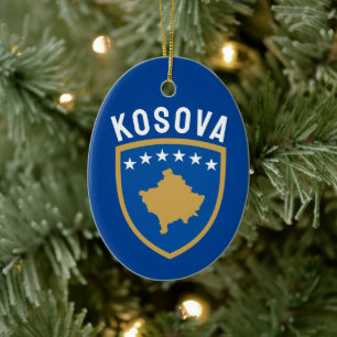 Embleem van de Republiek Kosovo Keramisch Ornament