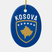 Embleem van de Republiek Kosovo Keramisch Ornament (Voorkant)