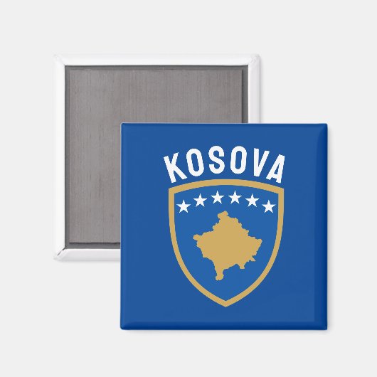 Embleem van de Republiek Kosovo Magneet (Voorkant / Achterkant)