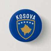 Embleem van de Republiek Kosovo Ronde Button 3,2 Cm (Voorkant)