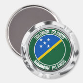 Embleem van de Salomonseilanden Magneet (Voorkant / Achterkant)