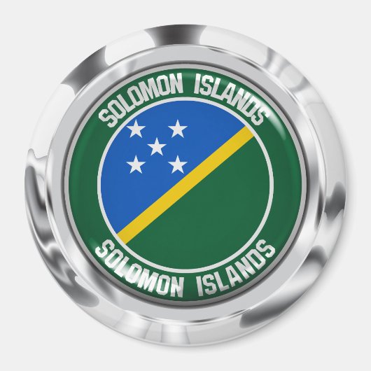 Embleem van de Salomonseilanden Magneet (Voorkant)