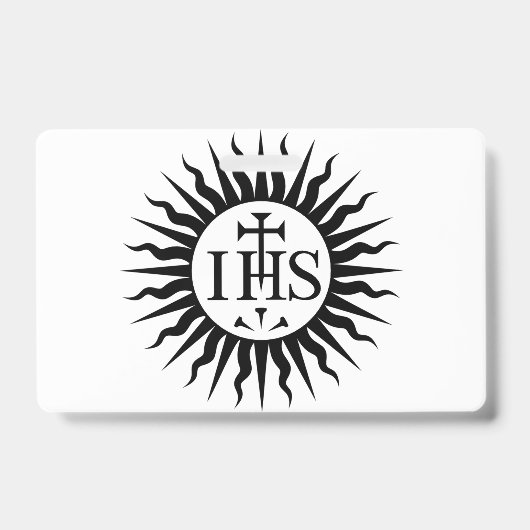 embleem van de Sociëteit van Jezus Monogram Badge (Voorzijde)