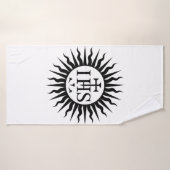 embleem van de Sociëteit van Jezus Monogram Badhanddoek (Badhanddoek)
