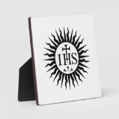 embleem van de Sociëteit van Jezus Monogram Fotoplaat (Voorkant)