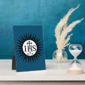 embleem van de Sociëteit van Jezus Monogram Fotoplaat (Zijkant)