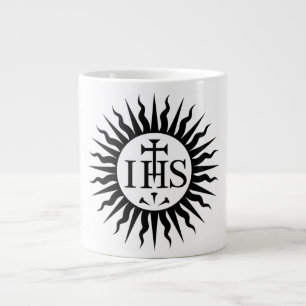 embleem van de Sociëteit van Jezus Monogram Grote Koffiekop