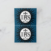 embleem van de Sociëteit van Jezus Monogram Kaart (Binnen)