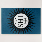 embleem van de Sociëteit van Jezus Monogram Legpuzzel (Horizontaal)