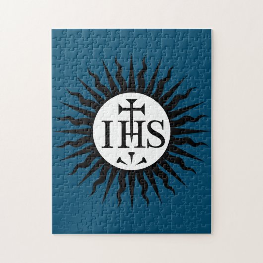 embleem van de Sociëteit van Jezus Monogram Legpuzzel (Verticaal)