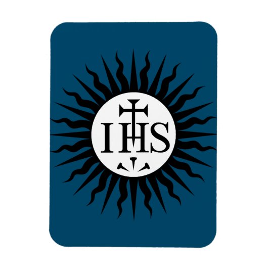 embleem van de Sociëteit van Jezus Monogram Magneet (Verticaal)
