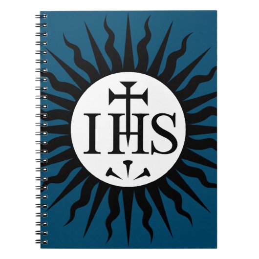 embleem van de Sociëteit van Jezus Monogram Notitieboek (Voorkant)
