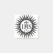 embleem van de Sociëteit van Jezus Monogram Post-it® Notes (Voorkant)